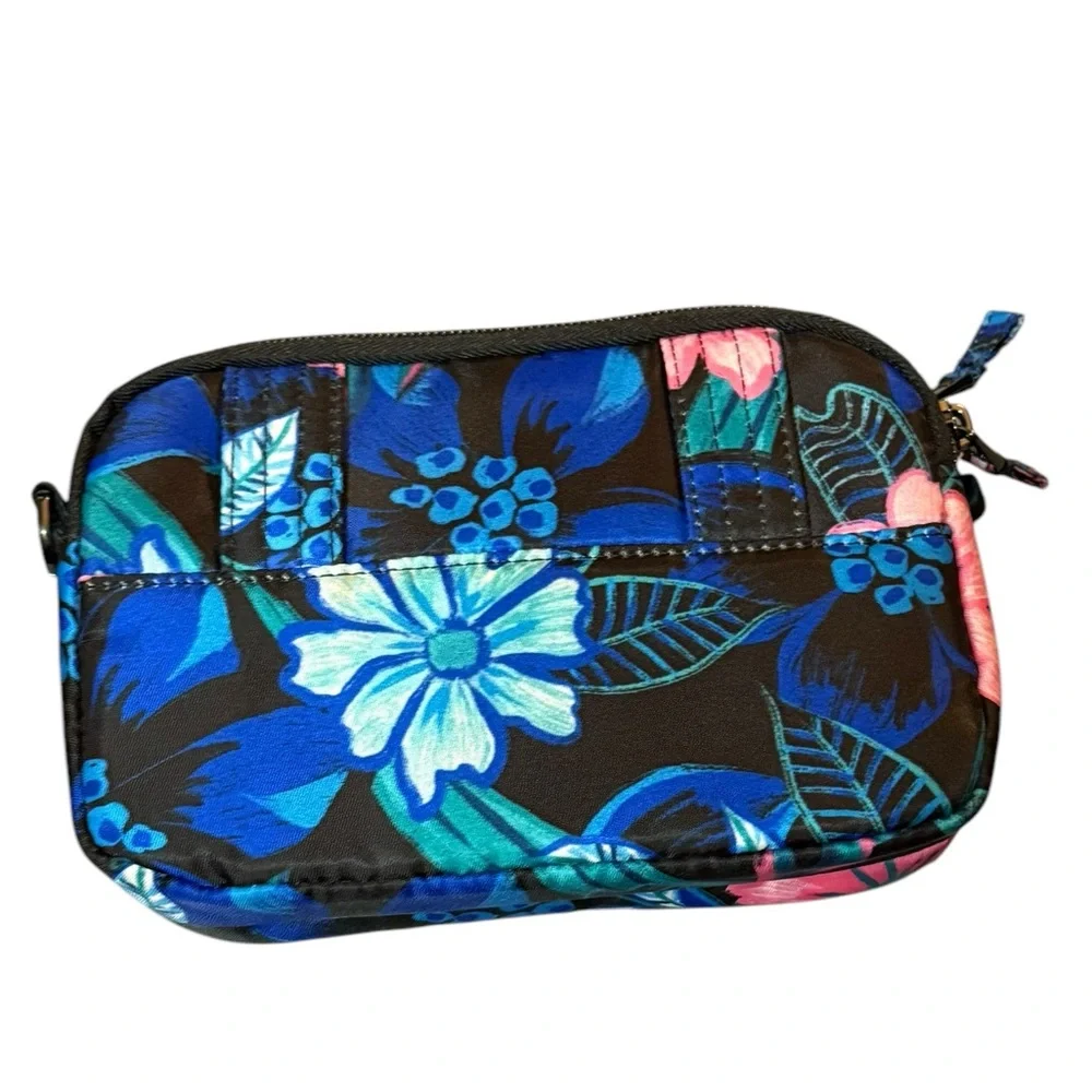 New Lug Coupe SE Convertible Crossbody Bag Resort Black Tropical Floral - Picture 7 of 10